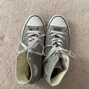 Light Grey High Top Converse